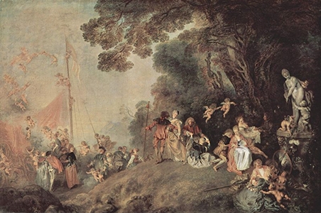 L'Embaruqement pour Cythère, Watteau