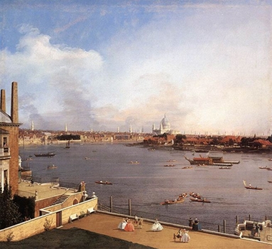 Canaletto, La Tamise et Londres depuis Richmond House