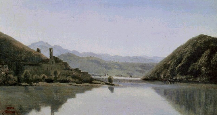 Corot, Le lac Piediluco, 1826