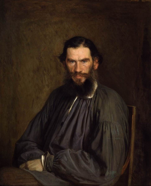Tolstoi, portrait par Kramsko